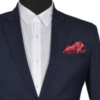 Chokore Chokore Magenta Silk Pocket Square from the Marble Design range