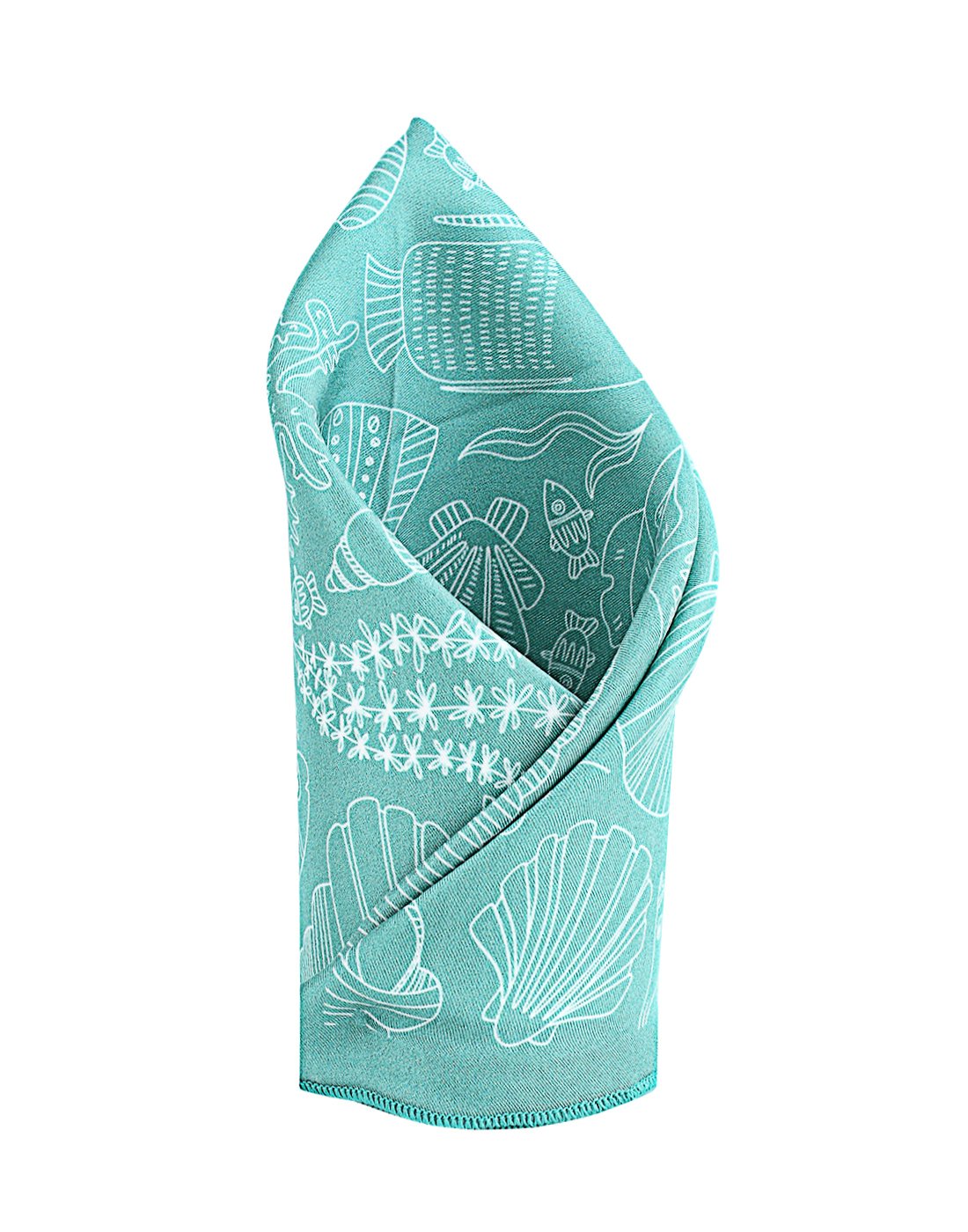 Chokore Satin Silk  Sea Green Pocket Square - the Marine range