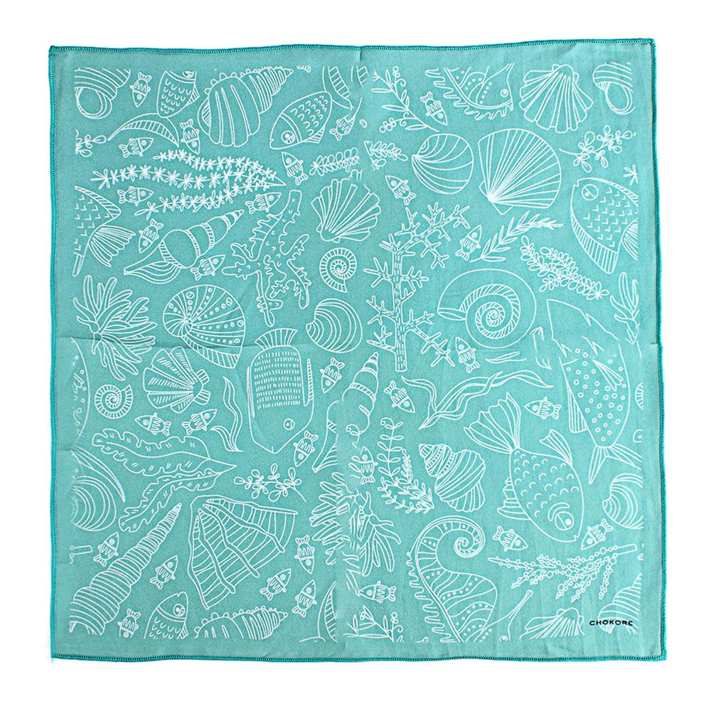 Chokore Chokore Satin Silk  Sea Green Pocket Square - the Marine range Chokore Satin Silk  Sea Green Pocket Square - the Marine range 