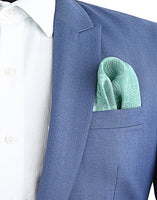 Chokore Chokore Satin Silk  Sea Green Pocket Square - the Marine range