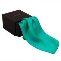 Chokore Chokore Turquoise Pure Silk Pocket Square, from the Solids Line