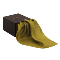 Chokore Chokore Mehandi Green Pure Silk Pocket Square, from the Solids Line