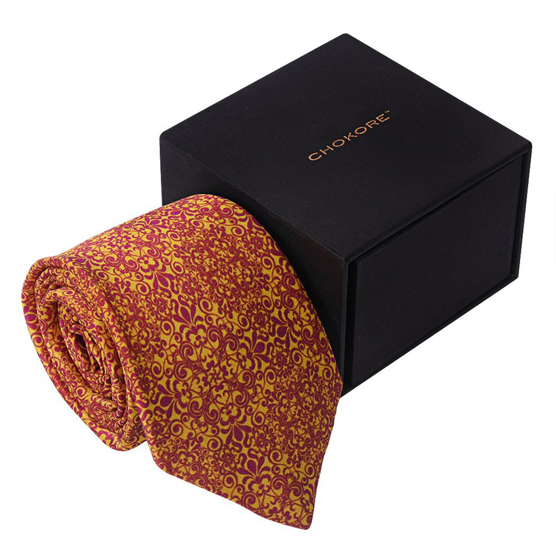 Chokore Chokore Red & Yellow Silk Tie  - Indian At Heart range Chokore Red & Yellow Silk Tie  - Indian At Heart range 