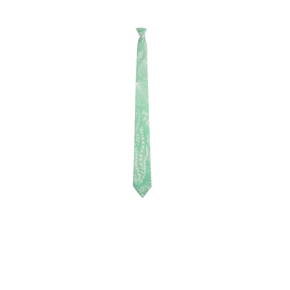 Chokore Chokore Sea Green & White Silk Tie - Marine line Chokore Sea Green & White Silk Tie - Marine line 