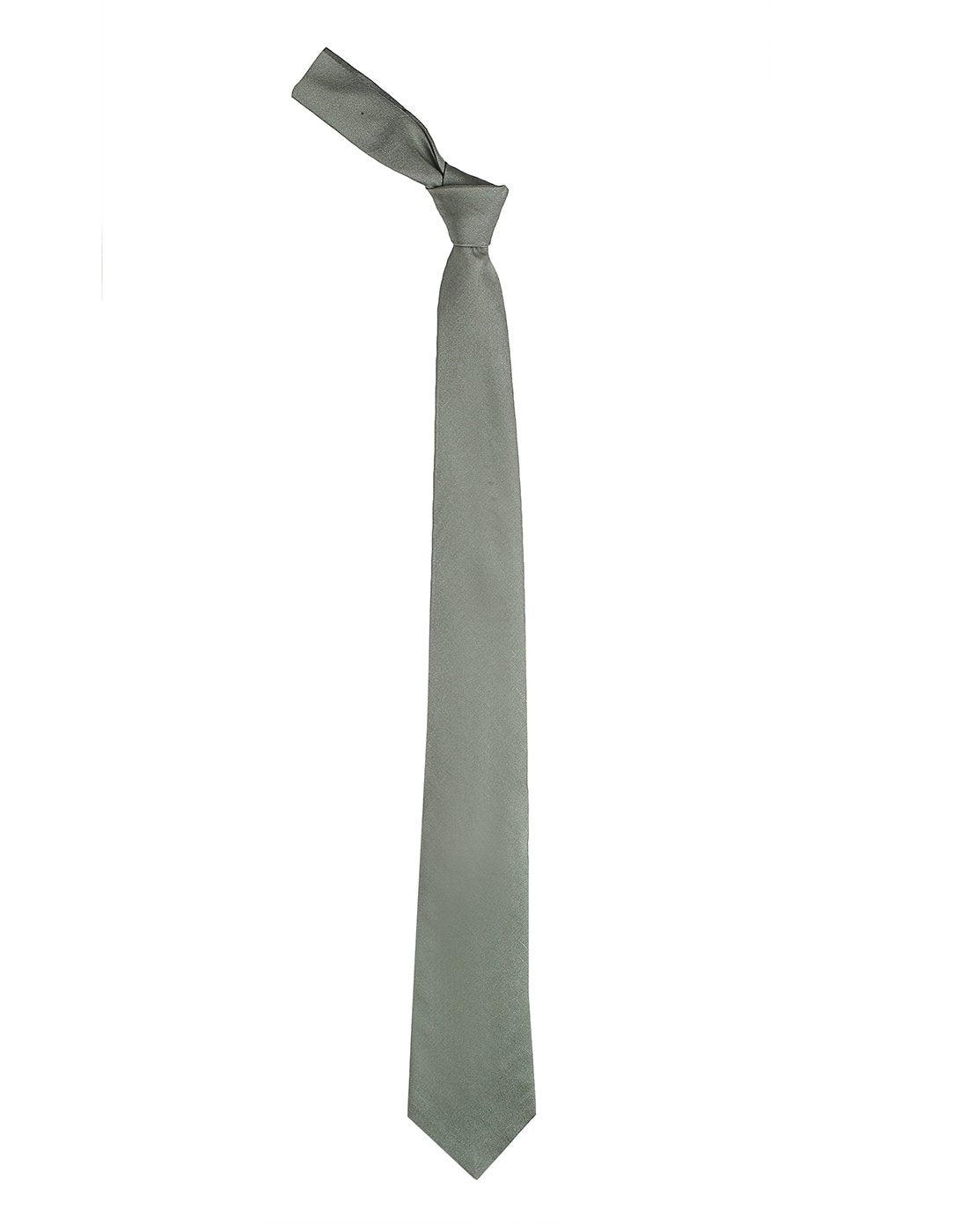 Chokore Dark Grey Twill Silk Tie - Solids line