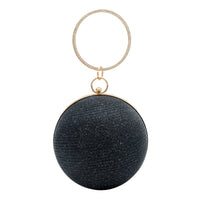 Chokore Chokore Spherical Rhinestone Crossbody Bag (Black)