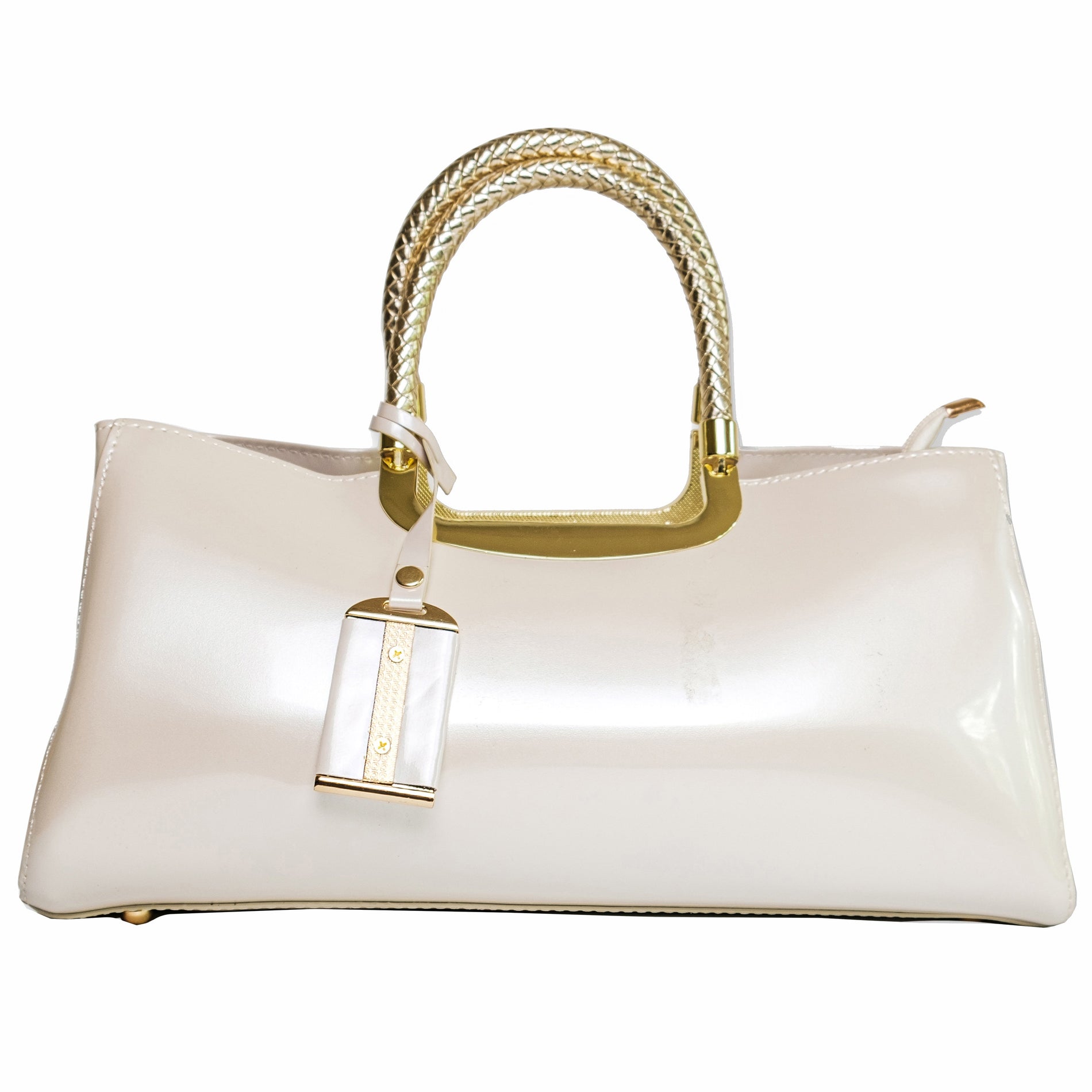 Chokore  Chokore Luxe Glossy Handbag (White) 