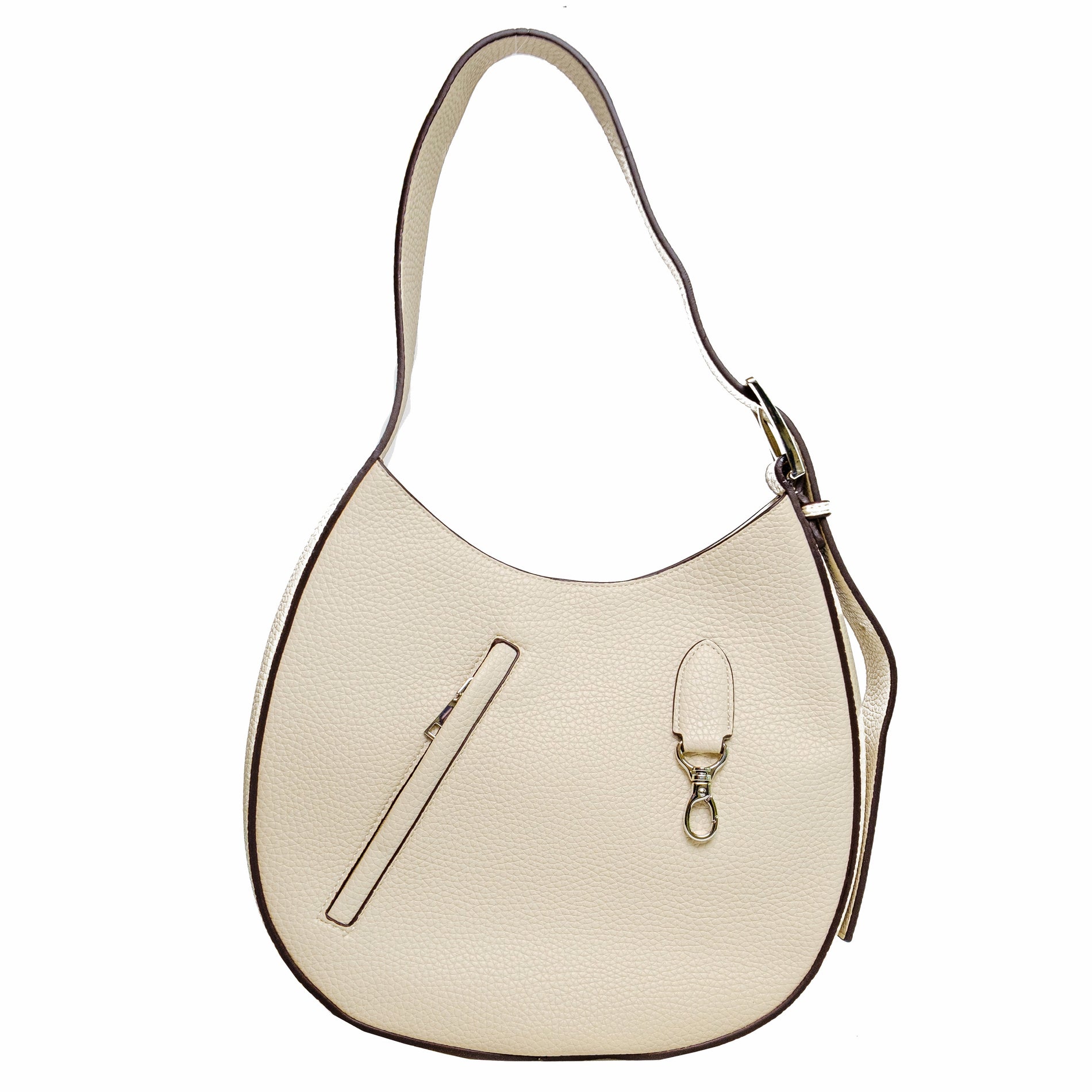 Chokore Chokore Round Hobo Bag with Shoulder Belt (White) Chokore Round Hobo Bag with Shoulder Belt (White) 