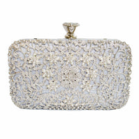 Chokore Chokore Embellished Evening Clutch/Handbag (Silver)