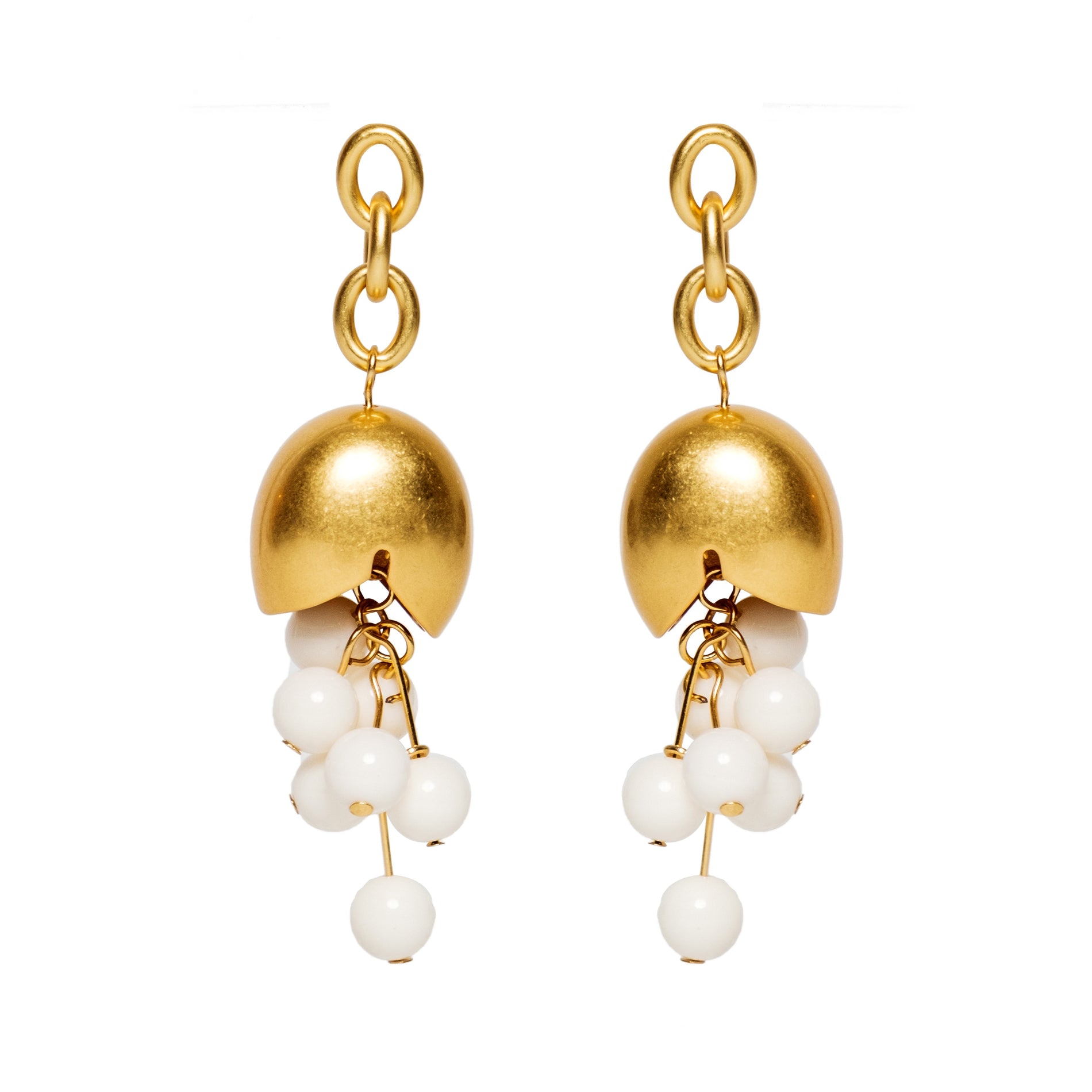 Chokore  Chokore Brushed Gold Earrings 