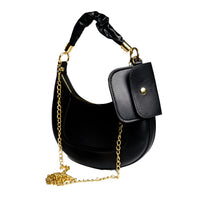 Chokore Chokore Baguette Bag with Gold Chain (Black)