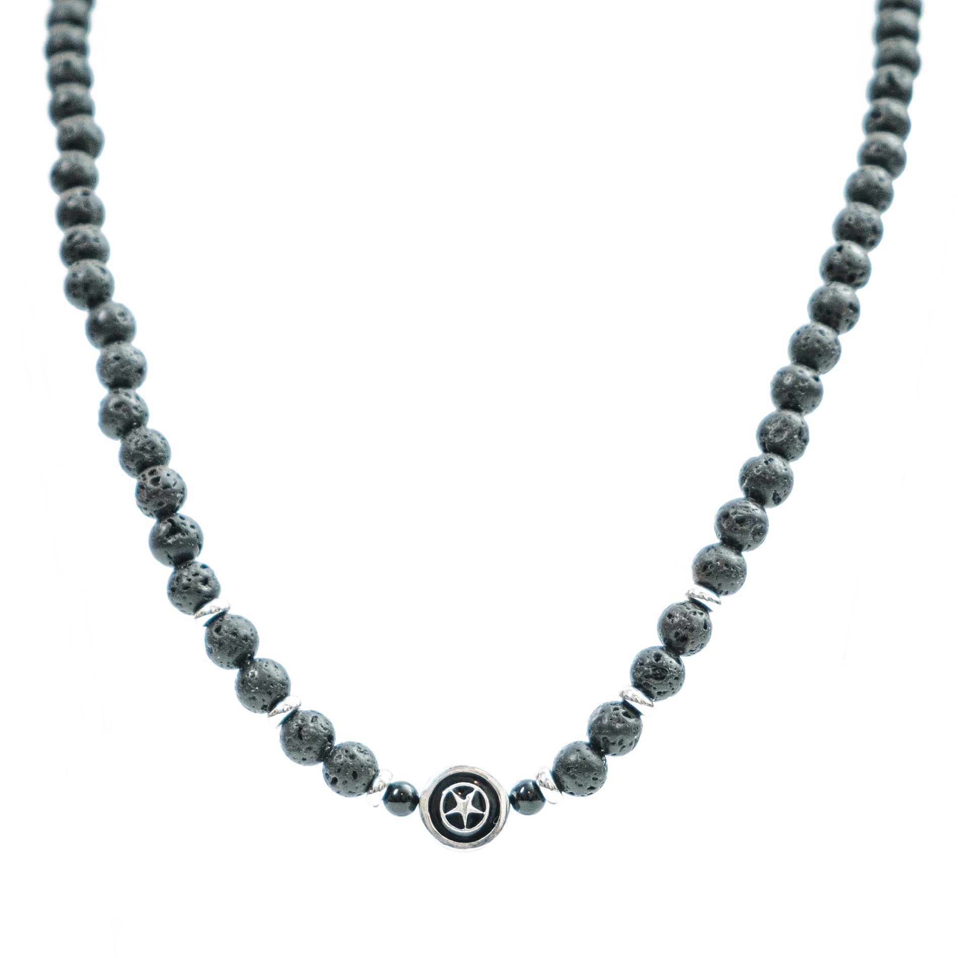 Chokore  Chokore Natural Lava Stone Beaded Necklace 