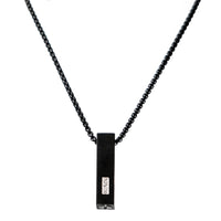 Chokore Chokore Embellished Rectangular Pendant with box chain