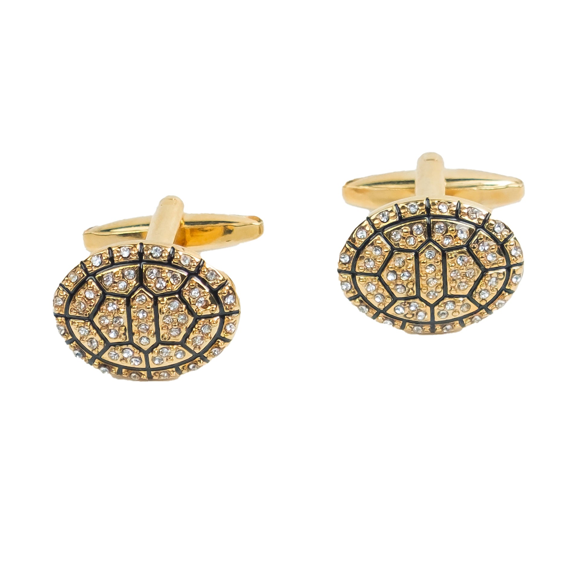 Chokore Chokore Tortoise Shell Crystal Cufflinks Chokore Tortoise Shell Crystal Cufflinks 