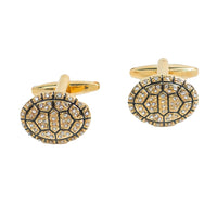 Chokore Chokore Tortoise Shell Crystal Cufflinks