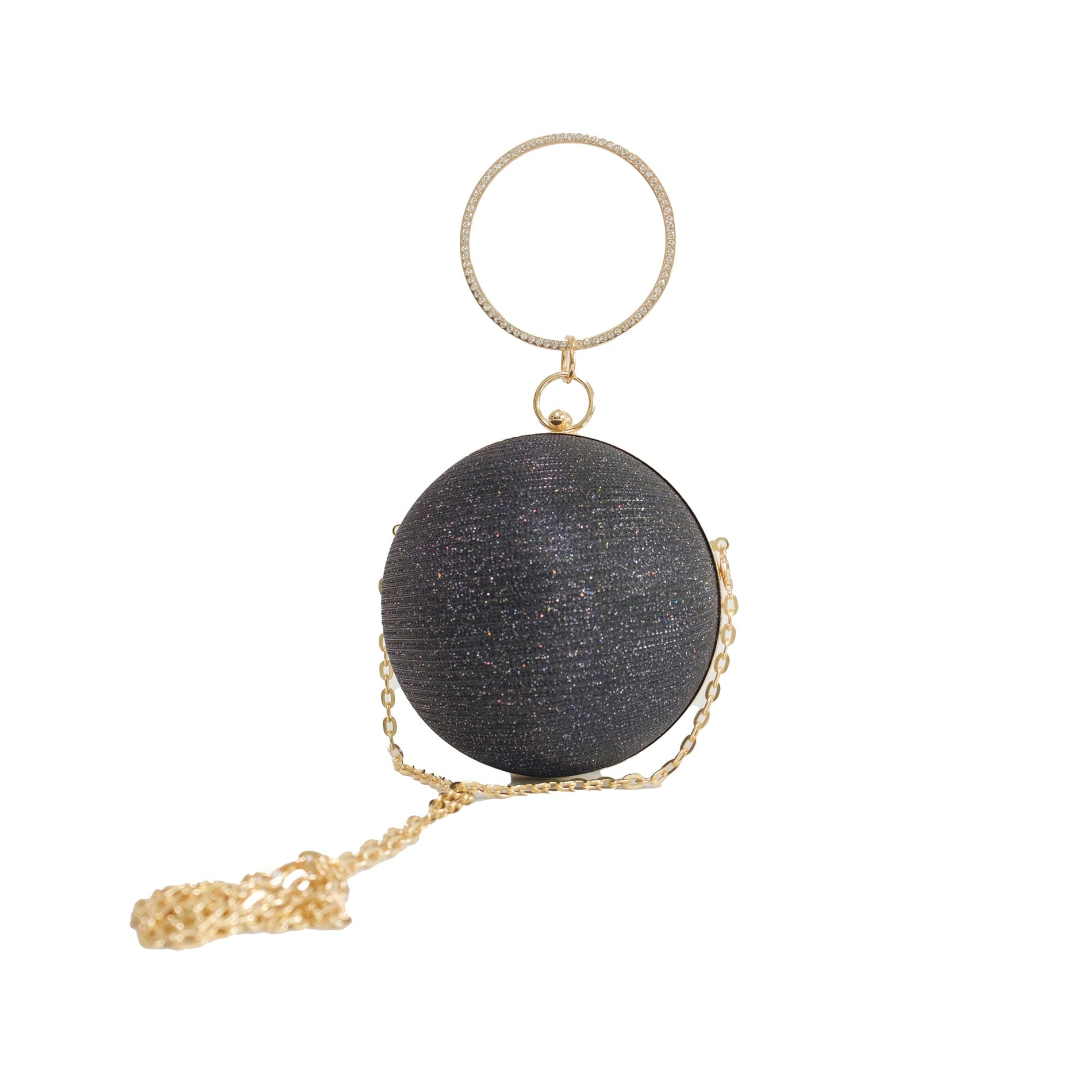 Chokore Chokore Spherical Rhinestone Crossbody Bag (Black) Chokore Spherical Rhinestone Crossbody Bag (Black) 