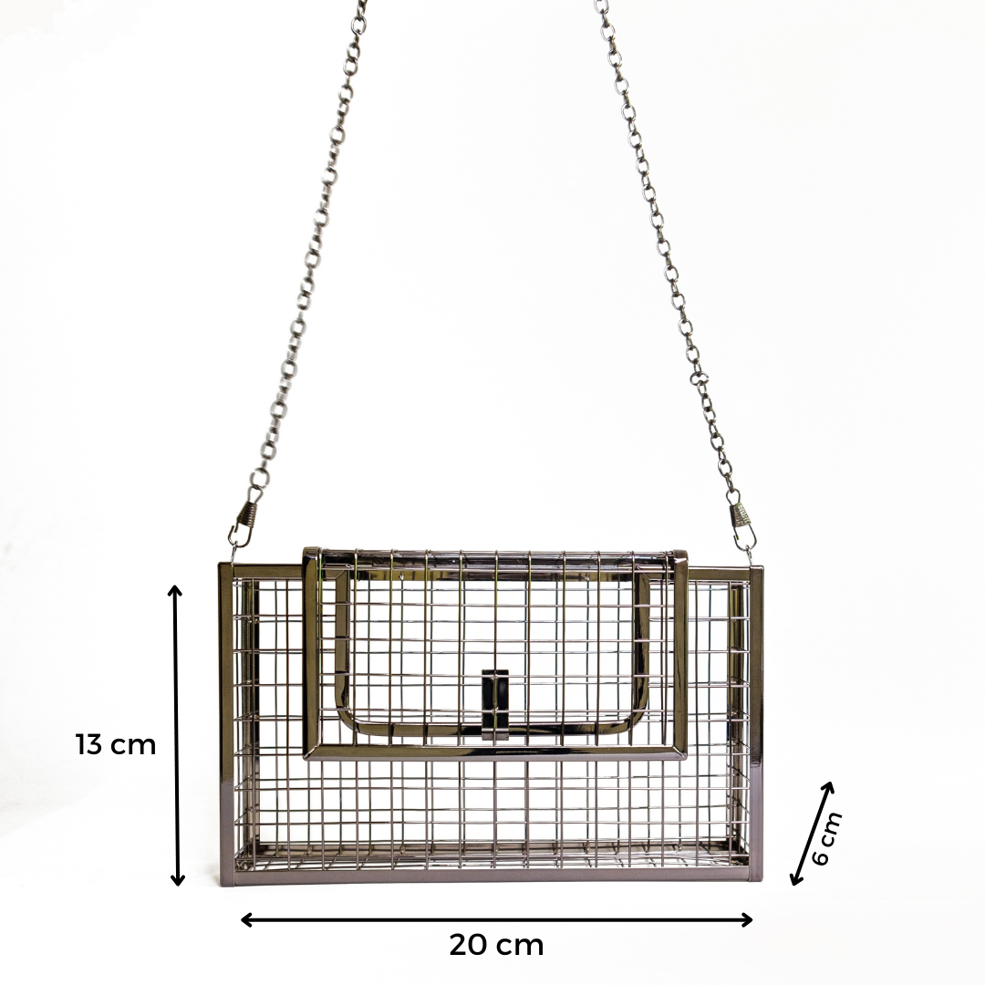 Chokore Chokore Metallic Cage Handbag Chokore Metallic Cage Handbag 