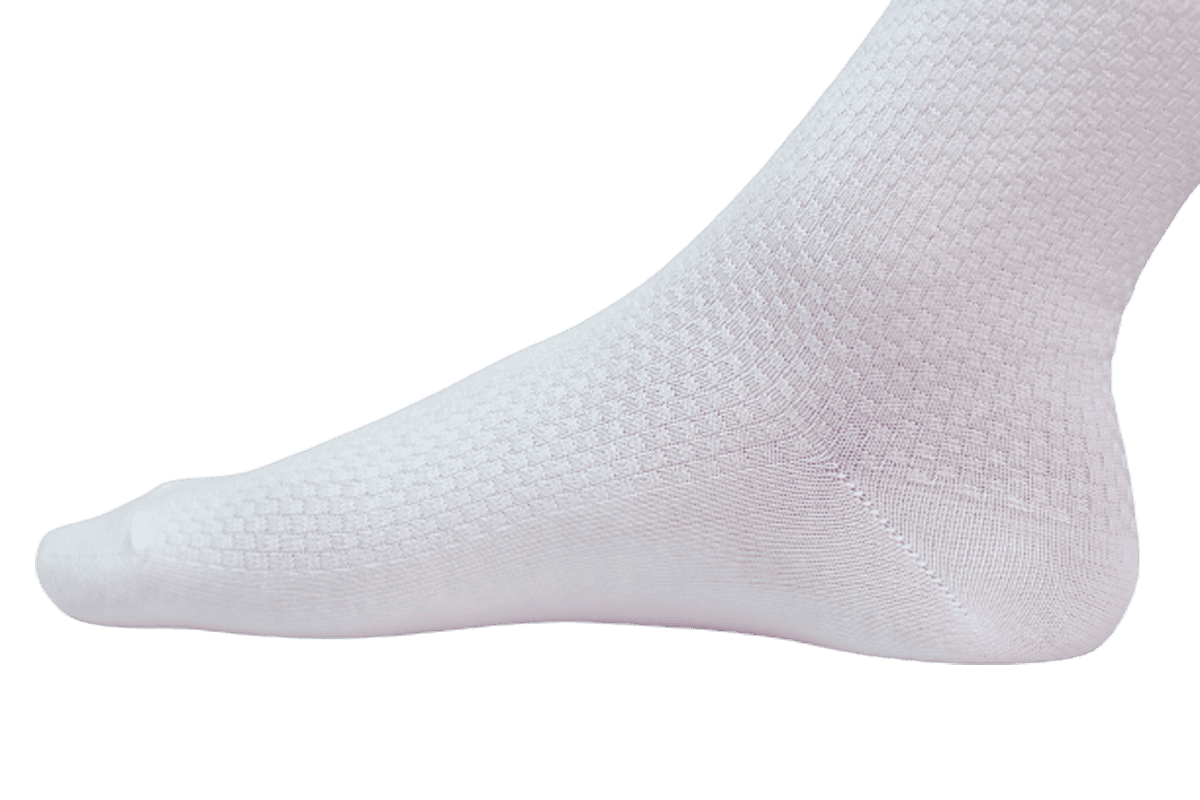 Chokore Chokore White Double Needle Bamboo Socks Chokore White Double Needle Bamboo Socks 