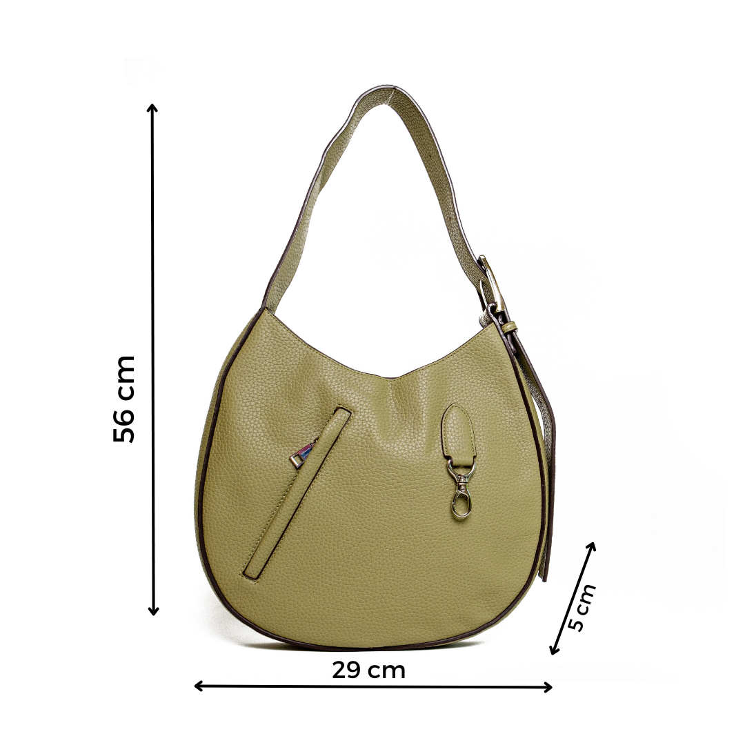 Chokore Chokore Round Hobo Bag with Shoulder Belt (Green) Chokore Round Hobo Bag with Shoulder Belt (Green) 