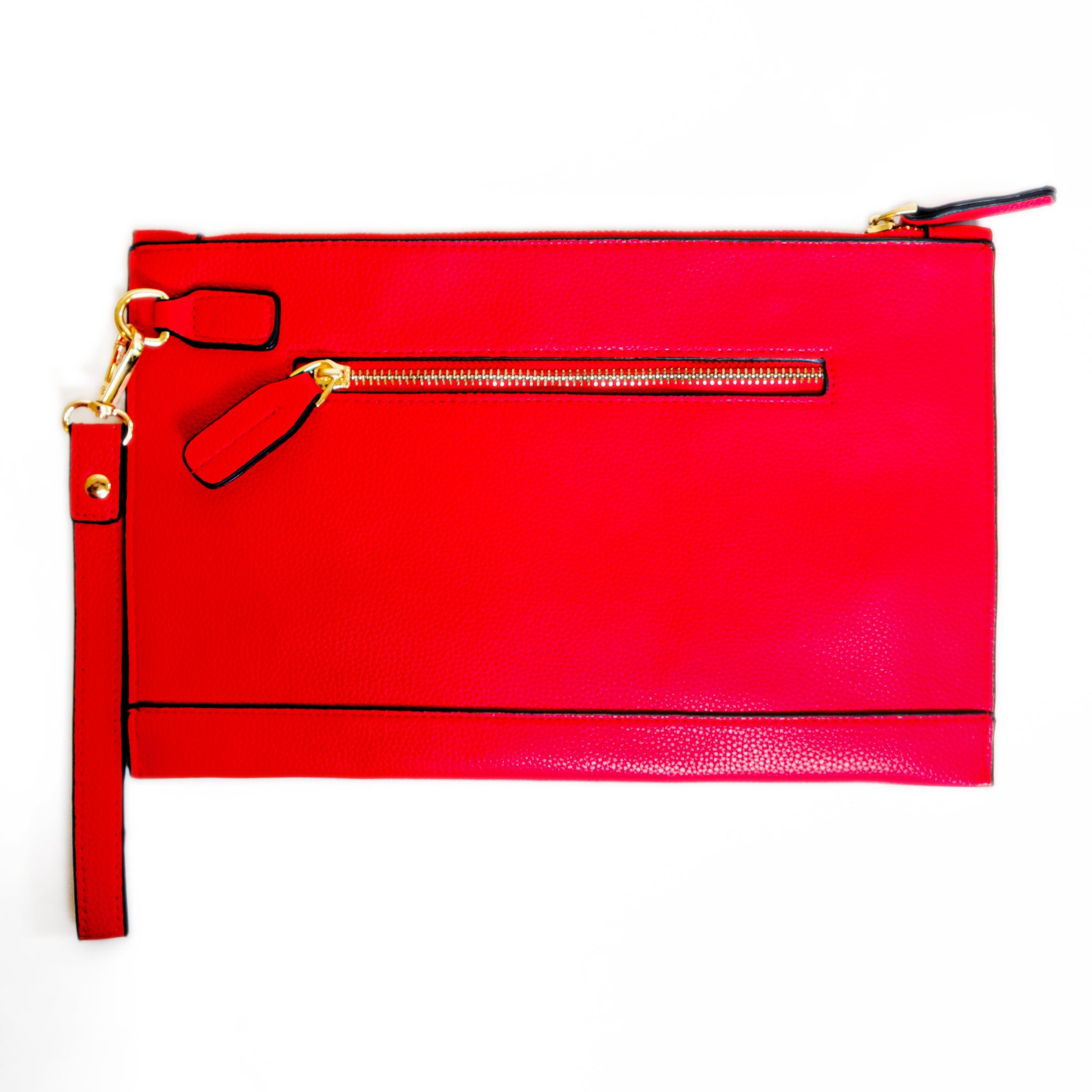 Chokore Vegan Leather Envelope Clutch (Red)