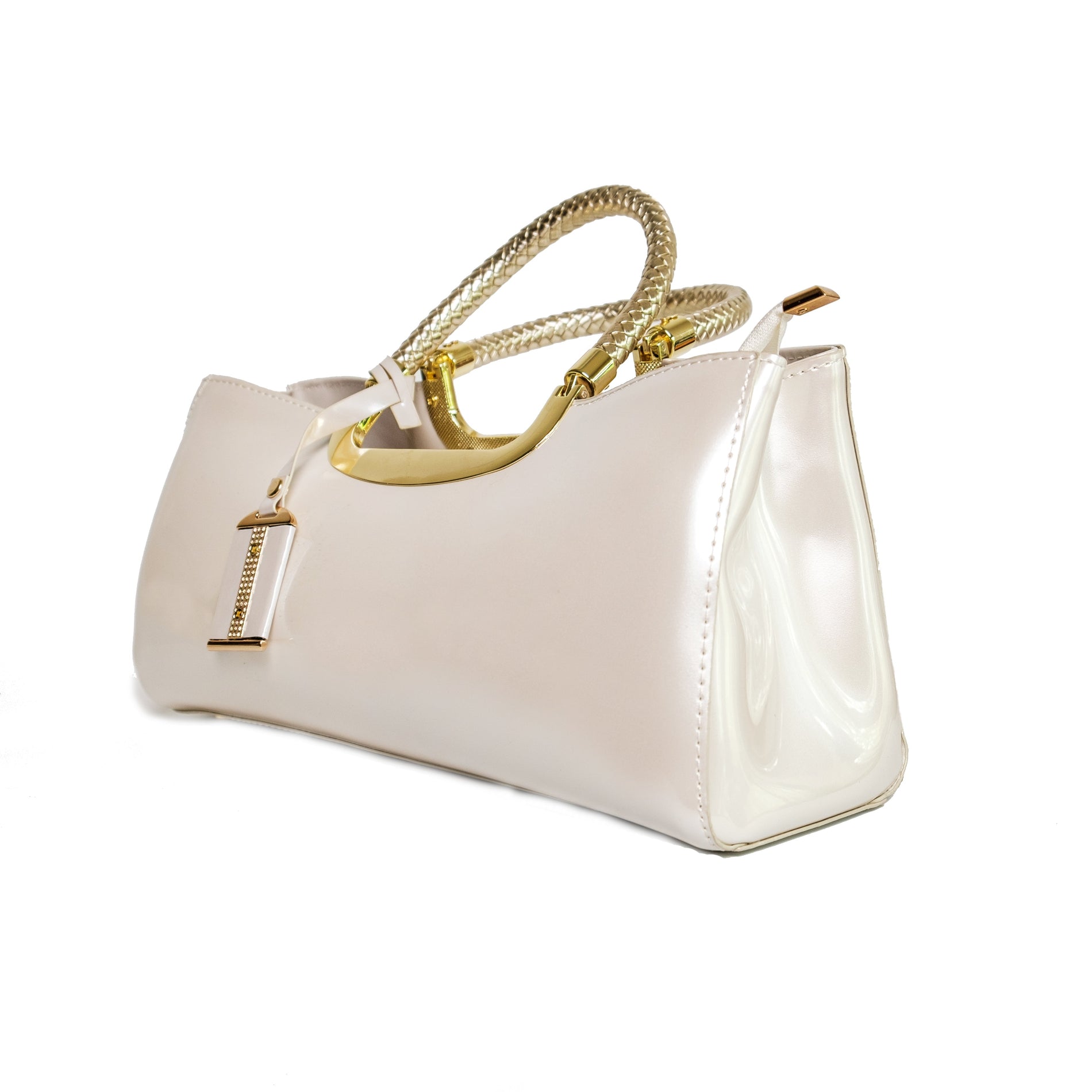 Chokore Chokore Luxe Glossy Handbag (White) Chokore Luxe Glossy Handbag (White) 