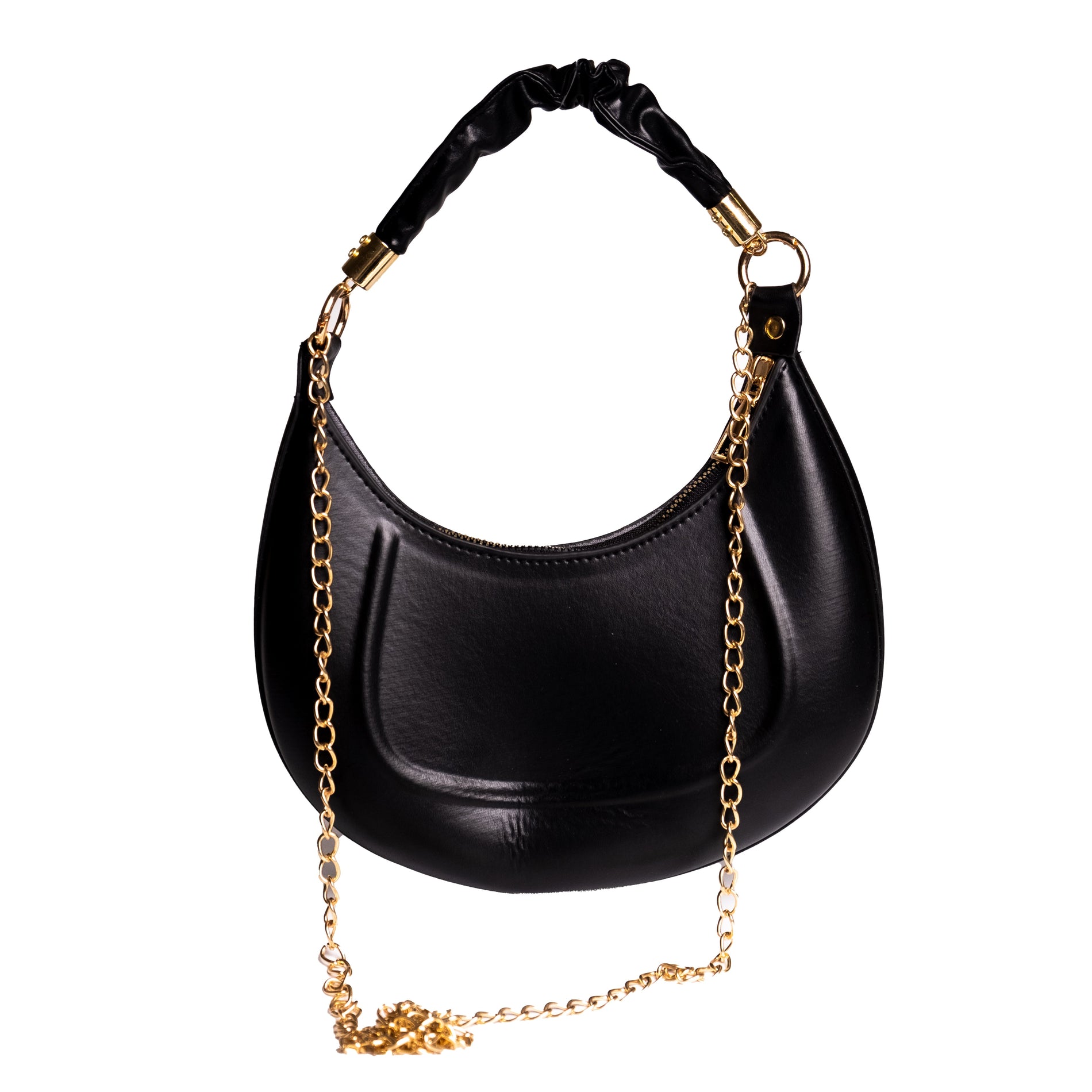 Chokore Chokore Baguette Bag with Gold Chain (Black) Chokore Baguette Bag with Gold Chain (Black) 