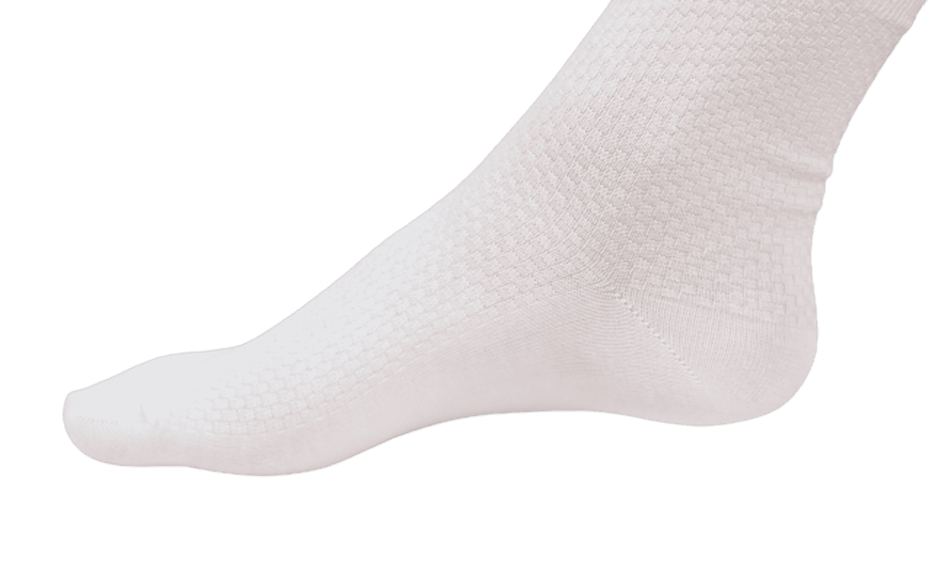 Chokore Chokore White Double Needle Bamboo Socks Chokore White Double Needle Bamboo Socks 
