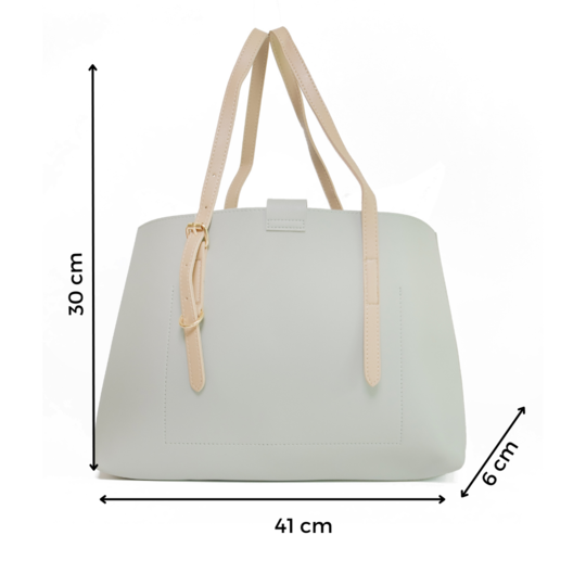 Chokore Chokore Large Adjustable Tote Bag with Laptop Sleeve (Light Green) Chokore Large Adjustable Tote Bag with Laptop Sleeve (Light Green) 