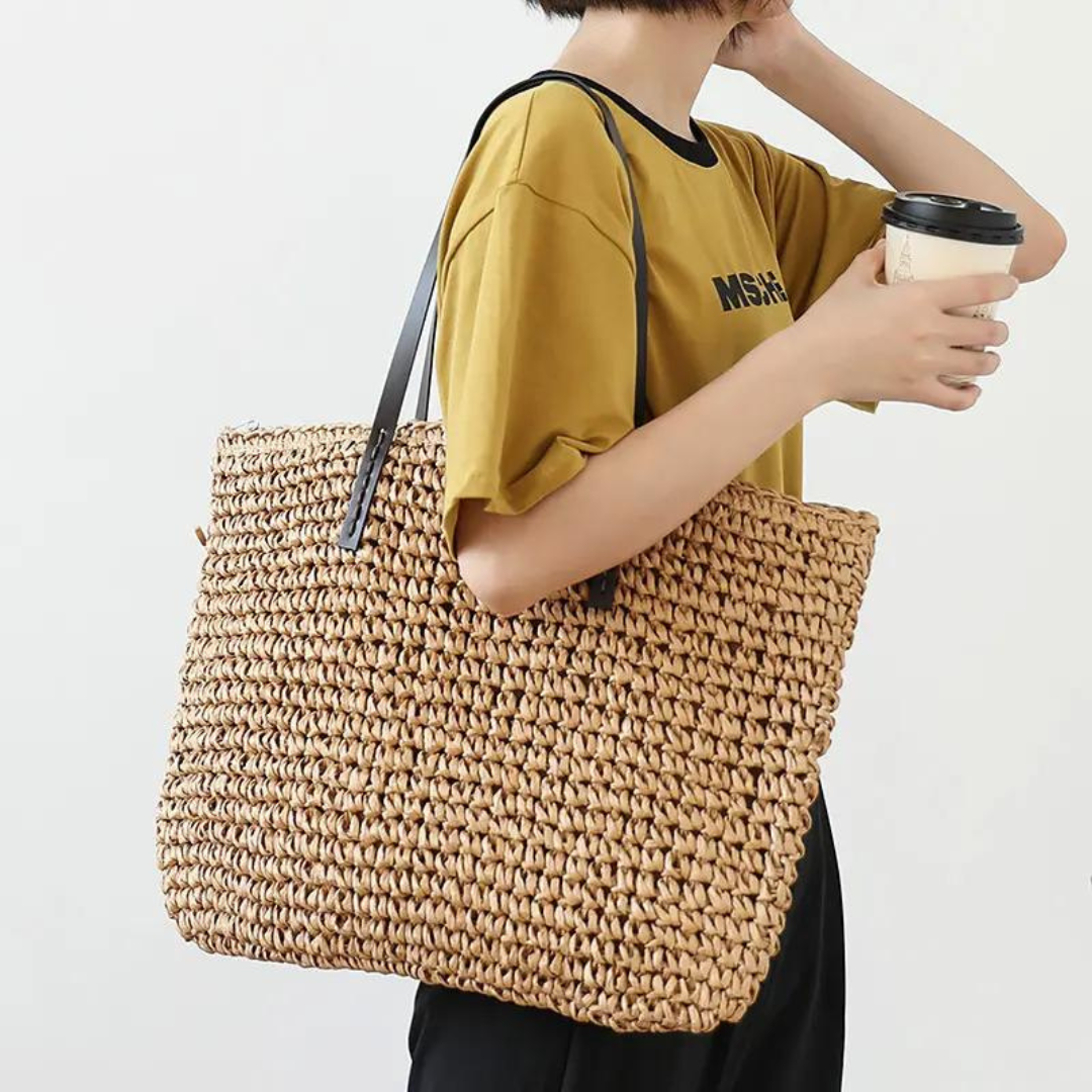 Chokore Chokore Straw Woven Large Tote Bag Chokore Straw Woven Large Tote Bag 