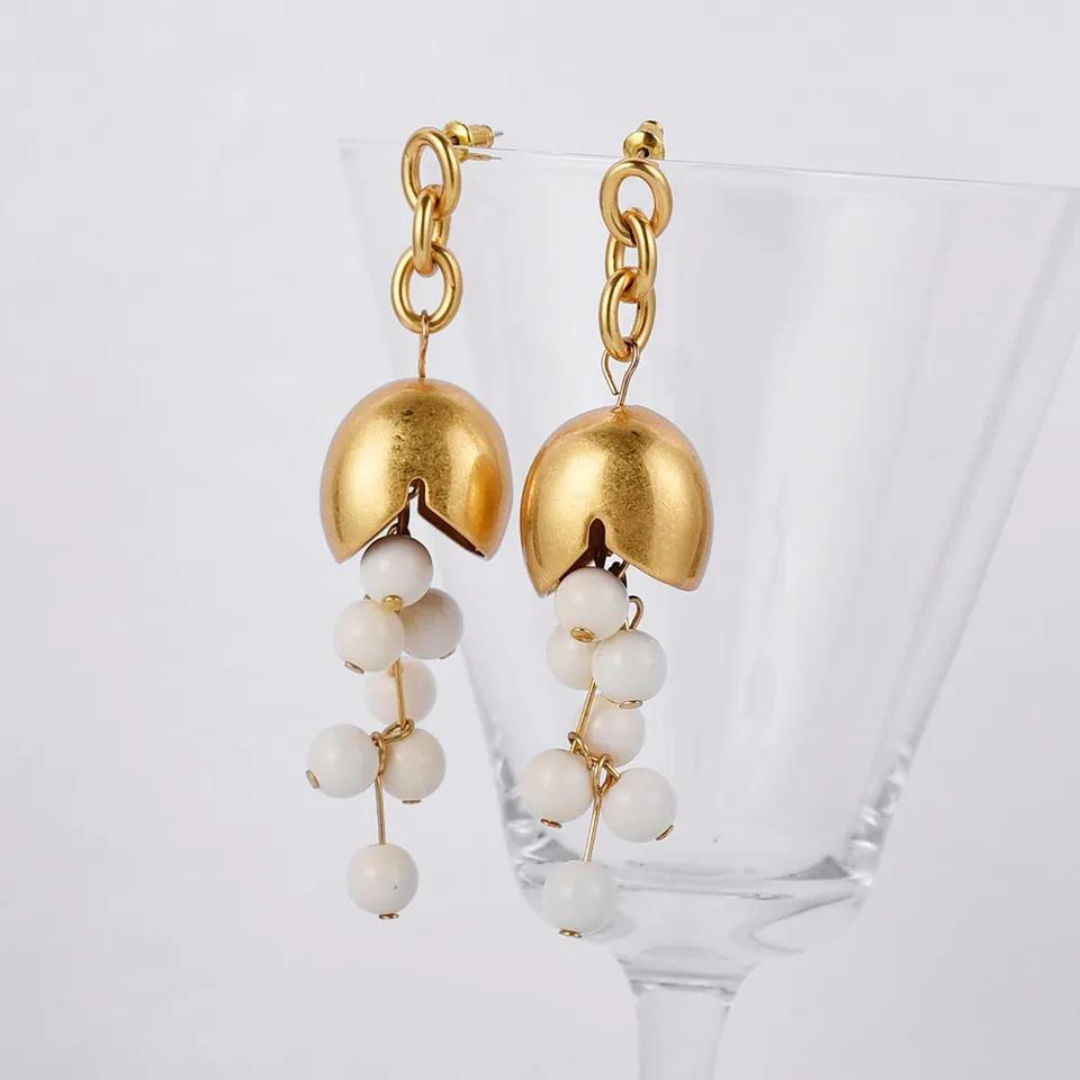 Chokore Chokore Brushed Gold Earrings Chokore Brushed Gold Earrings 