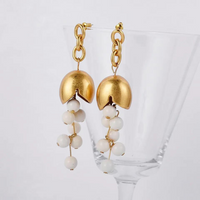 Chokore Chokore Brushed Gold Earrings