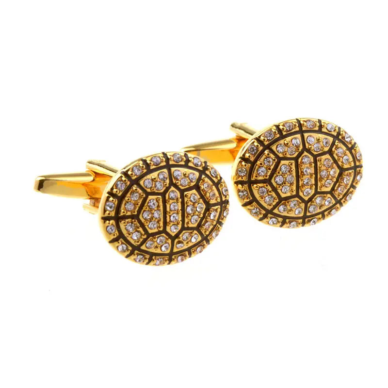 Chokore  Chokore Tortoise Shell Crystal Cufflinks 