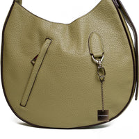 Chokore Chokore Round Hobo Bag with Shoulder Belt (Green)