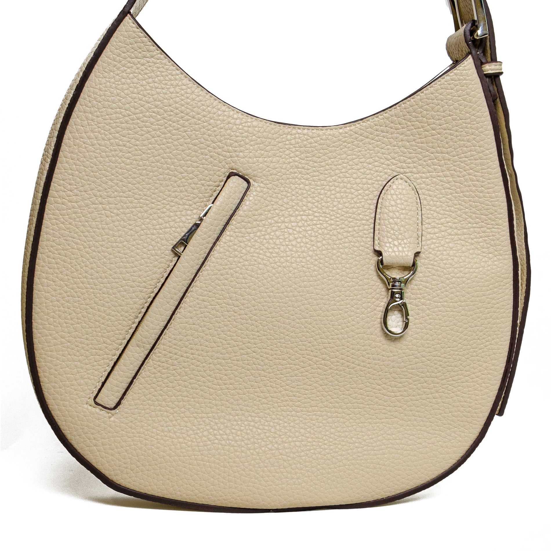 Chokore Chokore Round Hobo Bag with Shoulder Belt (White) Chokore Round Hobo Bag with Shoulder Belt (White) 