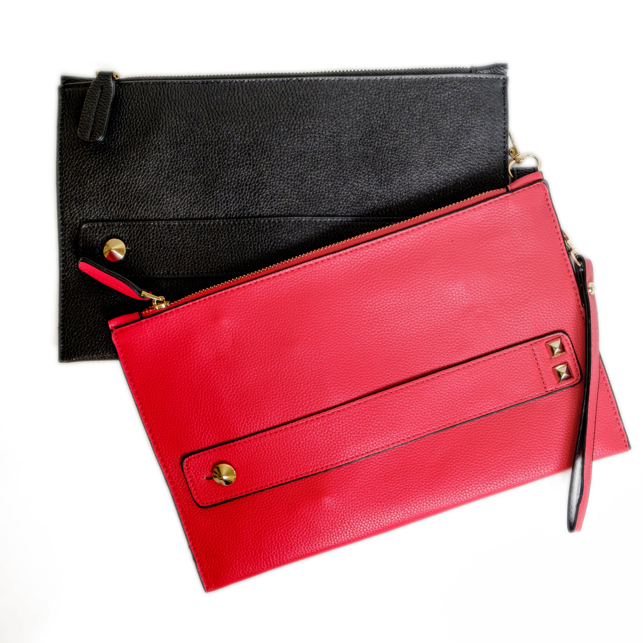 Chokore Vegan Leather Envelope Clutch (Red)