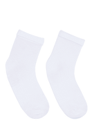 Chokore Chokore White Double Needle Bamboo Socks