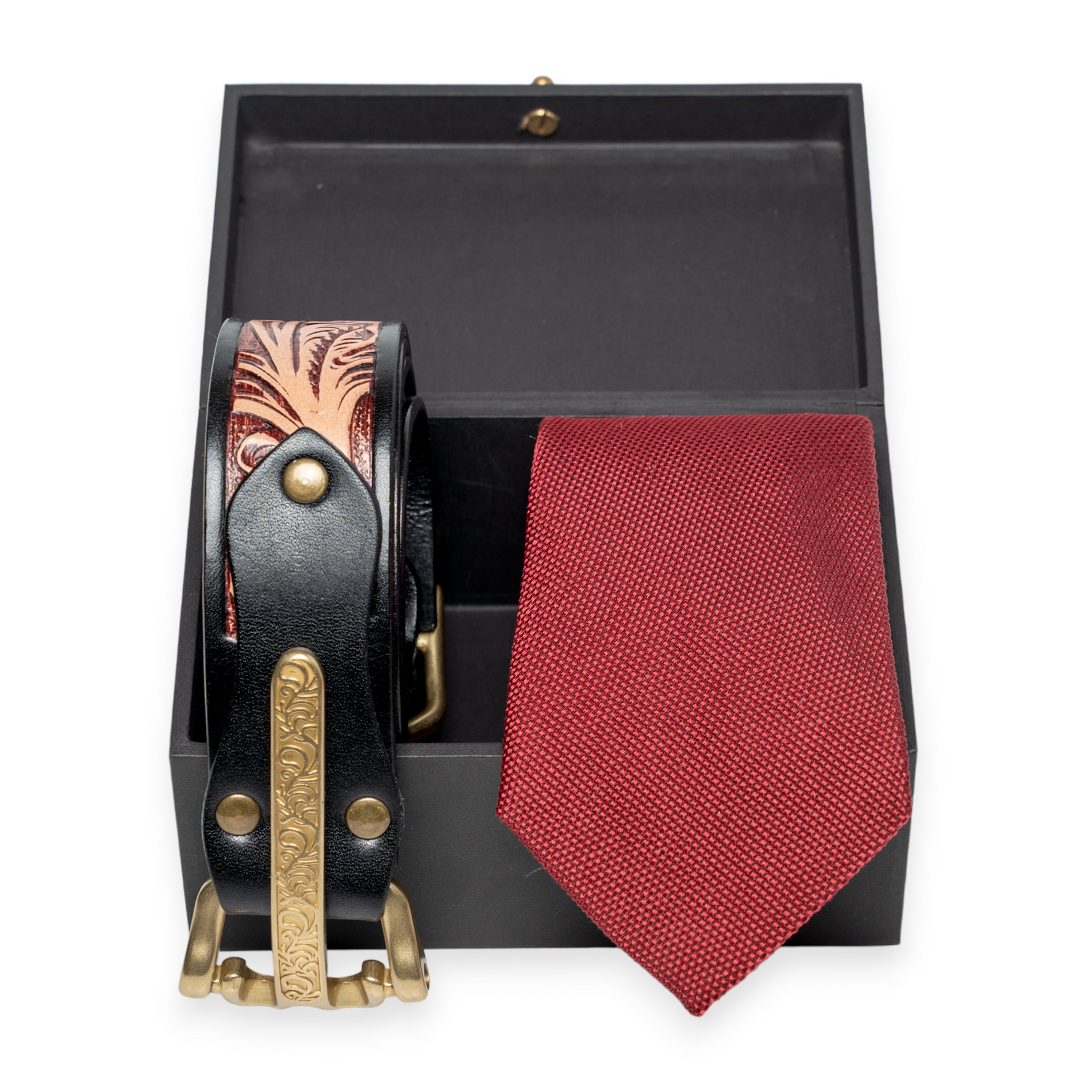 Chokore Chokore Special 2-in-1 Gift Set for Him (Men’s RKXC Pinpoint Necktie & Knight Leather Belt) Chokore Special 2-in-1 Gift Set for Him (Men’s RKXC Pinpoint Necktie & Knight Leather Belt) 