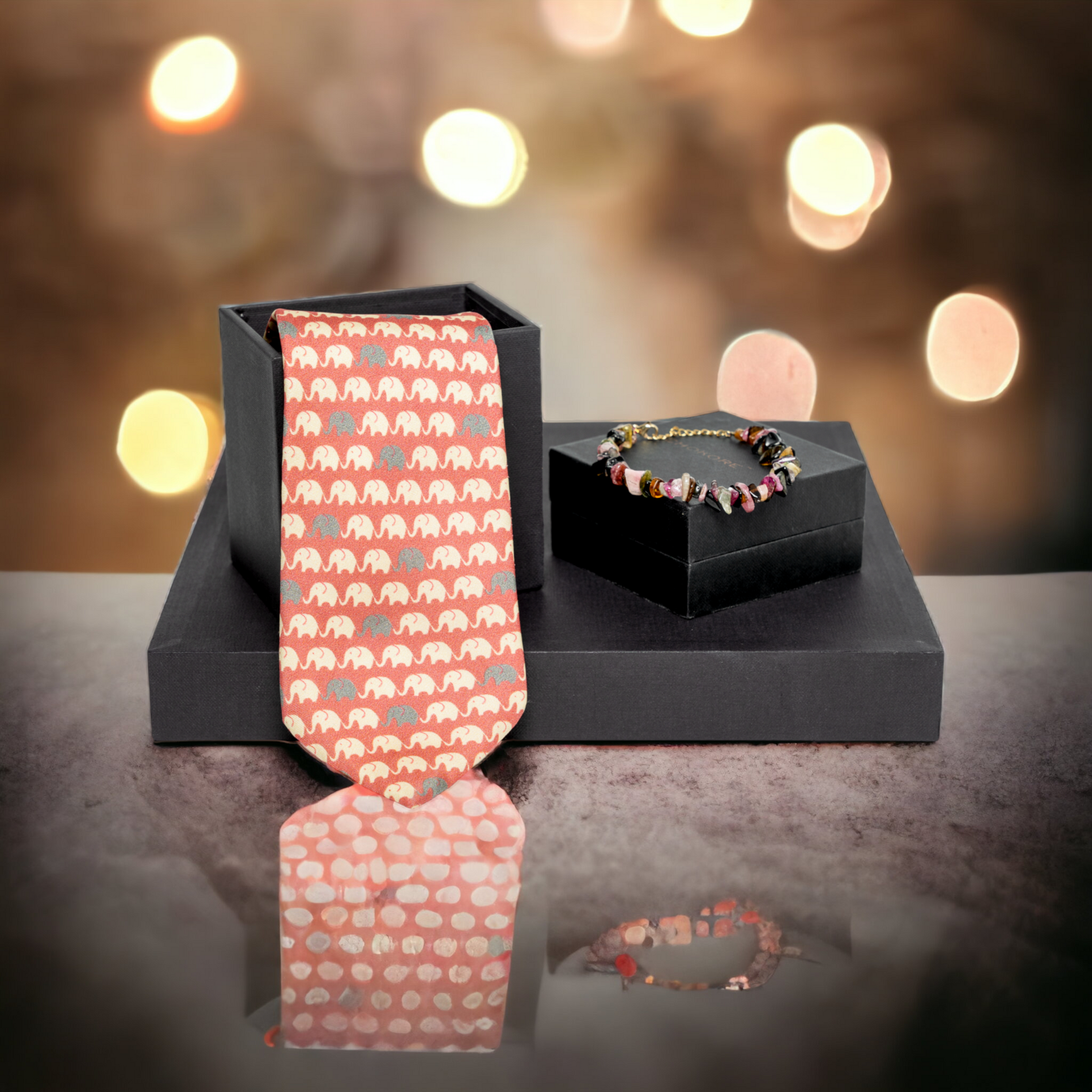 Chokore  Chokore Special 2-in-1 Gift Set for Him & Her (Women’s Bracelet & Men’s Necktie) 