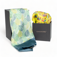 Chokore Chokore Special 2-in-1 Gift Set for Him & Her (Women’s Stole & Men’s Pocket Square)