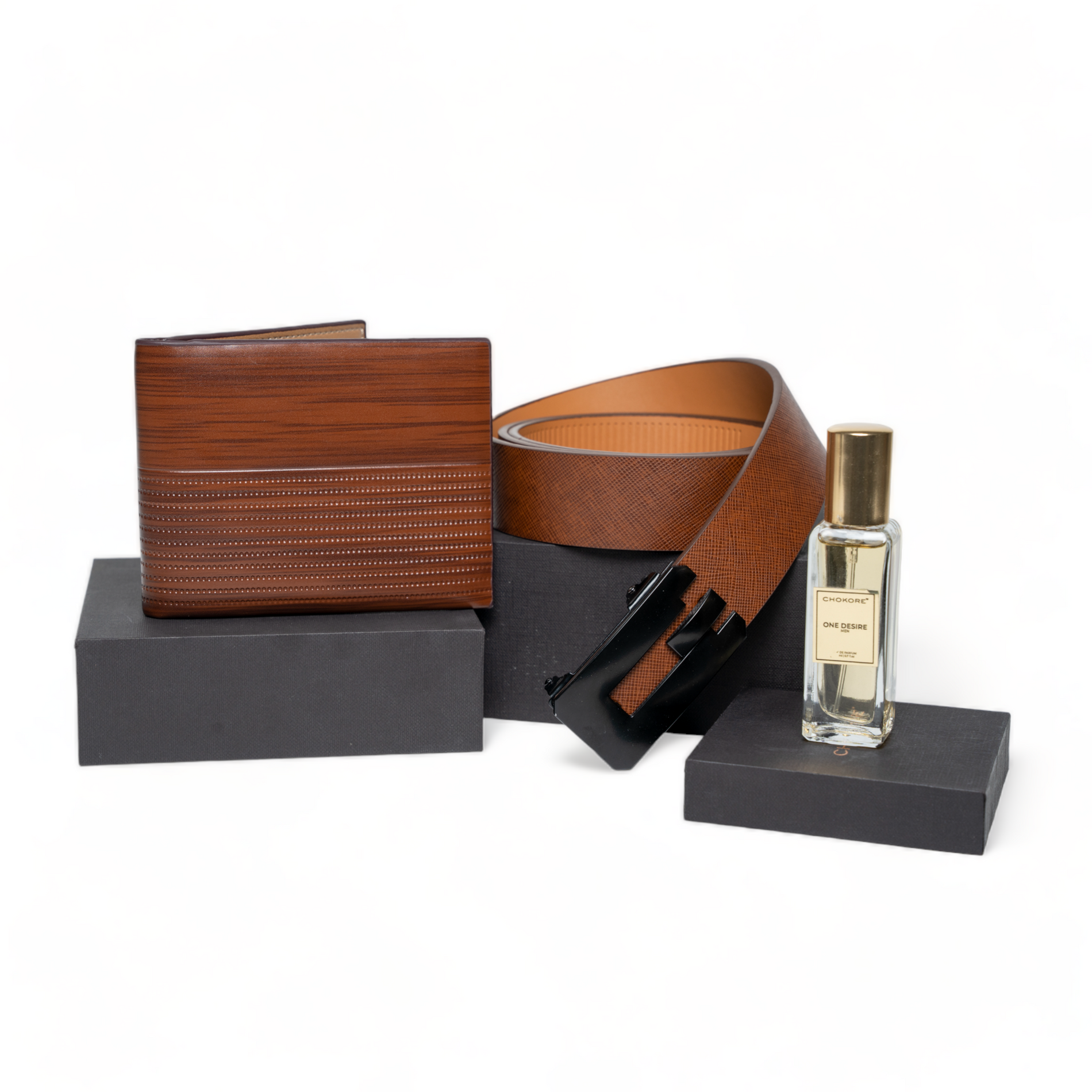 Chokore Chokore Special 3-in-1 Gift Set for Him (Belt, Wallet, & 20 ml One Desire Perfume) Chokore Special 3-in-1 Gift Set for Him (Belt, Wallet, & 20 ml One Desire Perfume) 