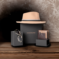 Chokore Chokore Special 3-in-1 Gift Set for Him (Fedora Hat, Wallet, & Sunglasses)