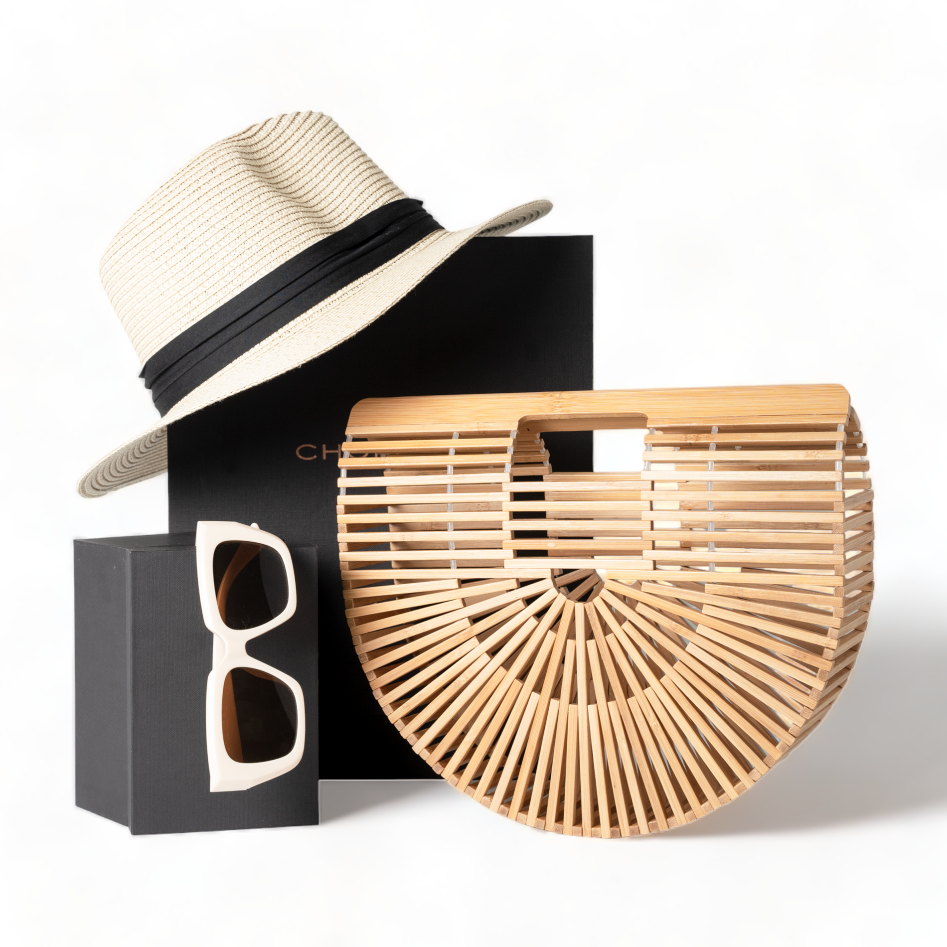 Chokore Chokore Special 3-in-1 Gift Set for Him & Her (Straw Hat, Bamboo Bag, & Sunglasses) Chokore Special 3-in-1 Gift Set for Him & Her (Straw Hat, Bamboo Bag, & Sunglasses) 