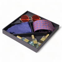 Chokore Chokore Special 4-in-1 Gift Set for Him (Pocket Square, Necktie, Sunglasses, & Perfume Combo)