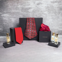 Chokore Chokore Special 4-in-1 Gift Set for Him (Necktie, Pocket Square, Cravat, & Perfumes Combo)