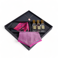 Chokore Chokore Special 4-in-1 Gift Set for Him & Her (Silk Pocket Square, Cravat, Pendant with Chain, Perfumes Combo)