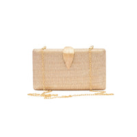 Chokore Chokore Shimmery Leaf Clutch/Handbag (Champagne)