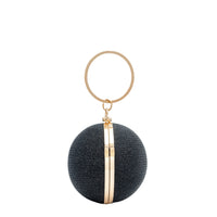 Chokore Chokore Spherical Rhinestone Crossbody Bag (Black)