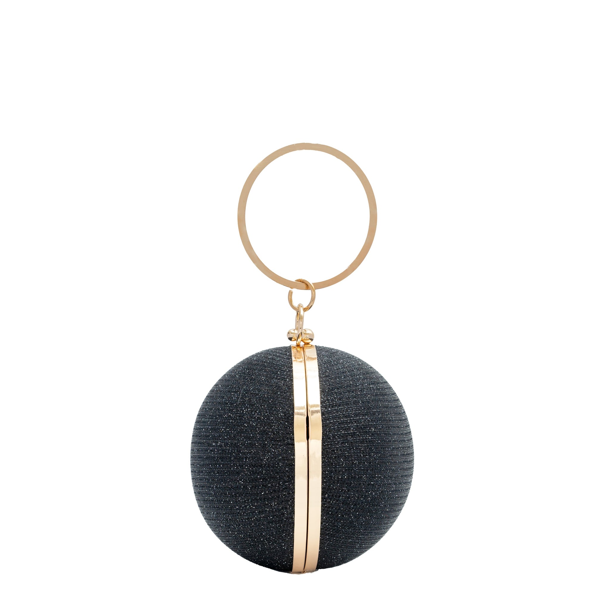 Chokore Spherical Rhinestone Crossbody Bag (Black)