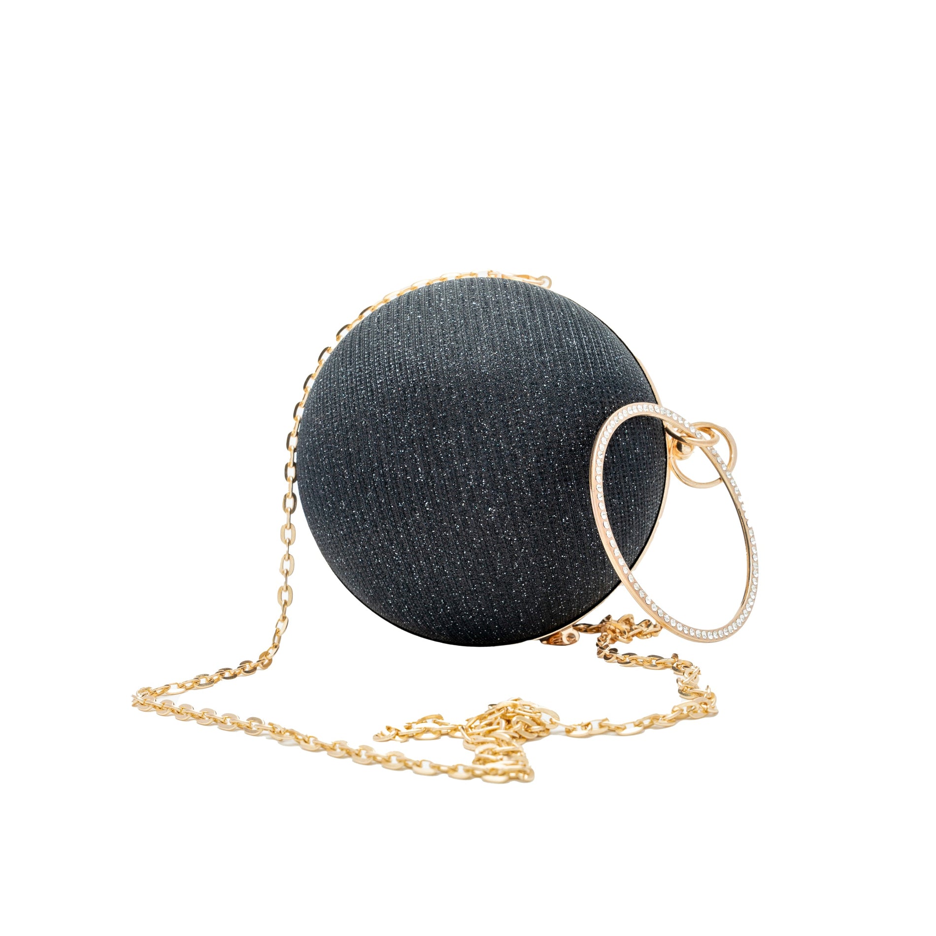 Chokore Chokore Spherical Rhinestone Crossbody Bag (Black) Chokore Spherical Rhinestone Crossbody Bag (Black) 