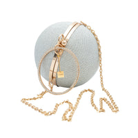 Chokore Chokore Spherical Rhinestone Crossbody Bag (SIlver)